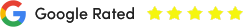 Five star rating badge from Google reviews