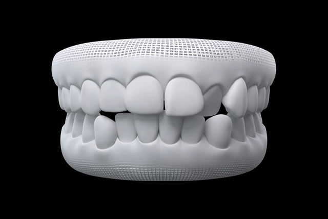 Teeth crowding treated with Invisalign aligners in Dublin
