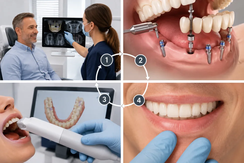 How Many Appointments Does It Take for Allon-4, All-on-6 and Teeth in a Day Dental Implants?