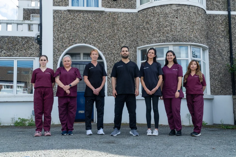 The Maypark Dental team outside the practice